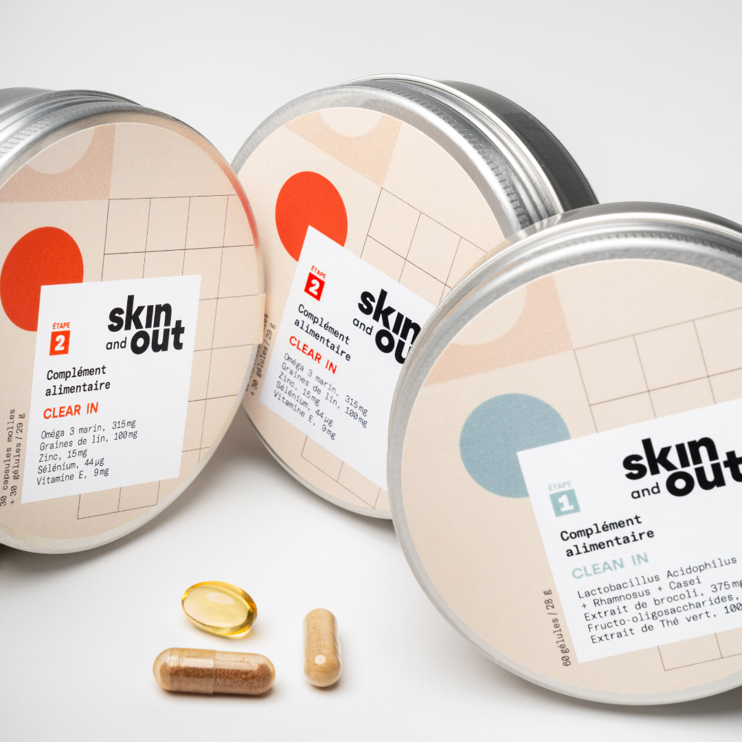 Routine IN - Cure 3 mois compléments alimentaires anti-acné