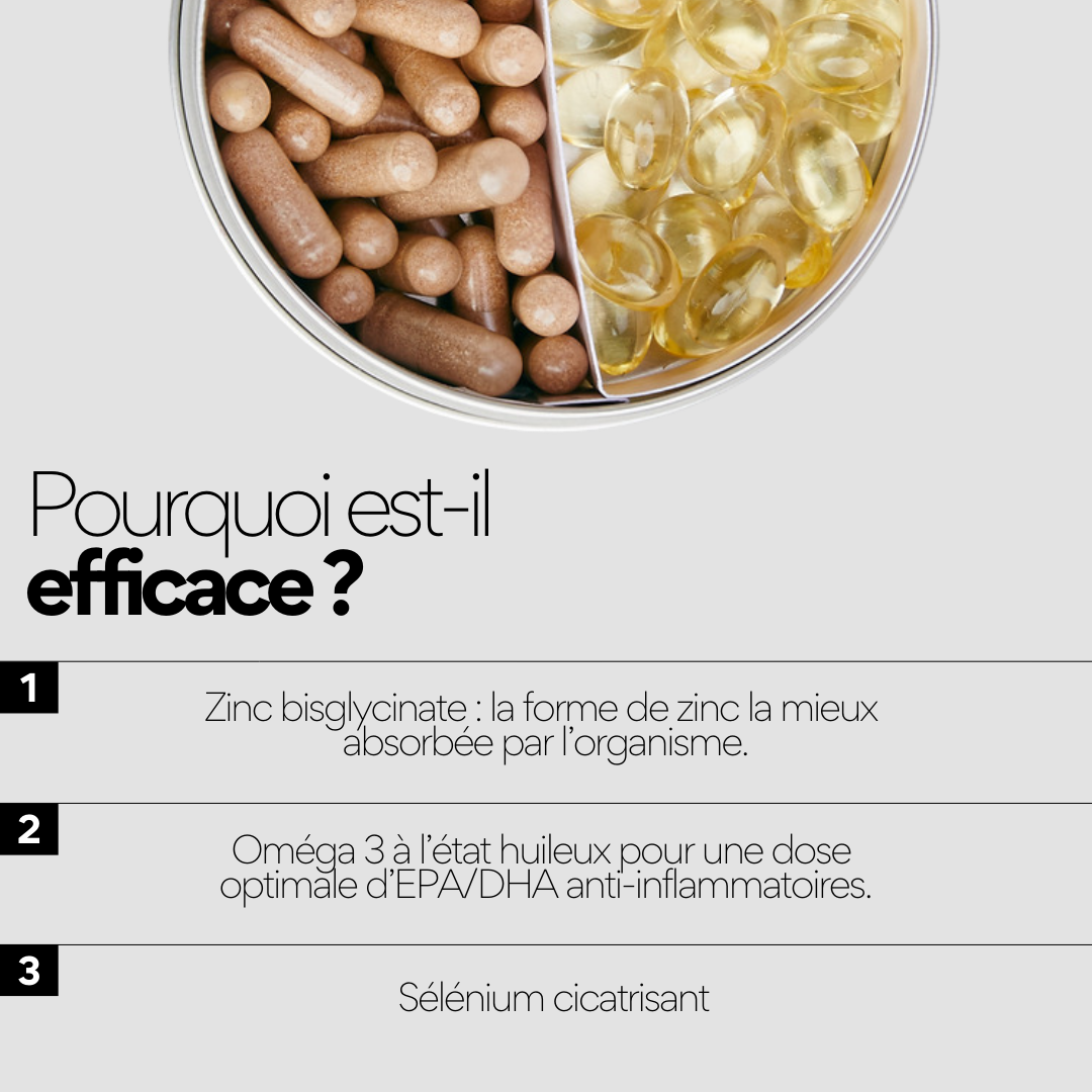 Routine IN - Cure 3 mois compléments alimentaires anti-acné