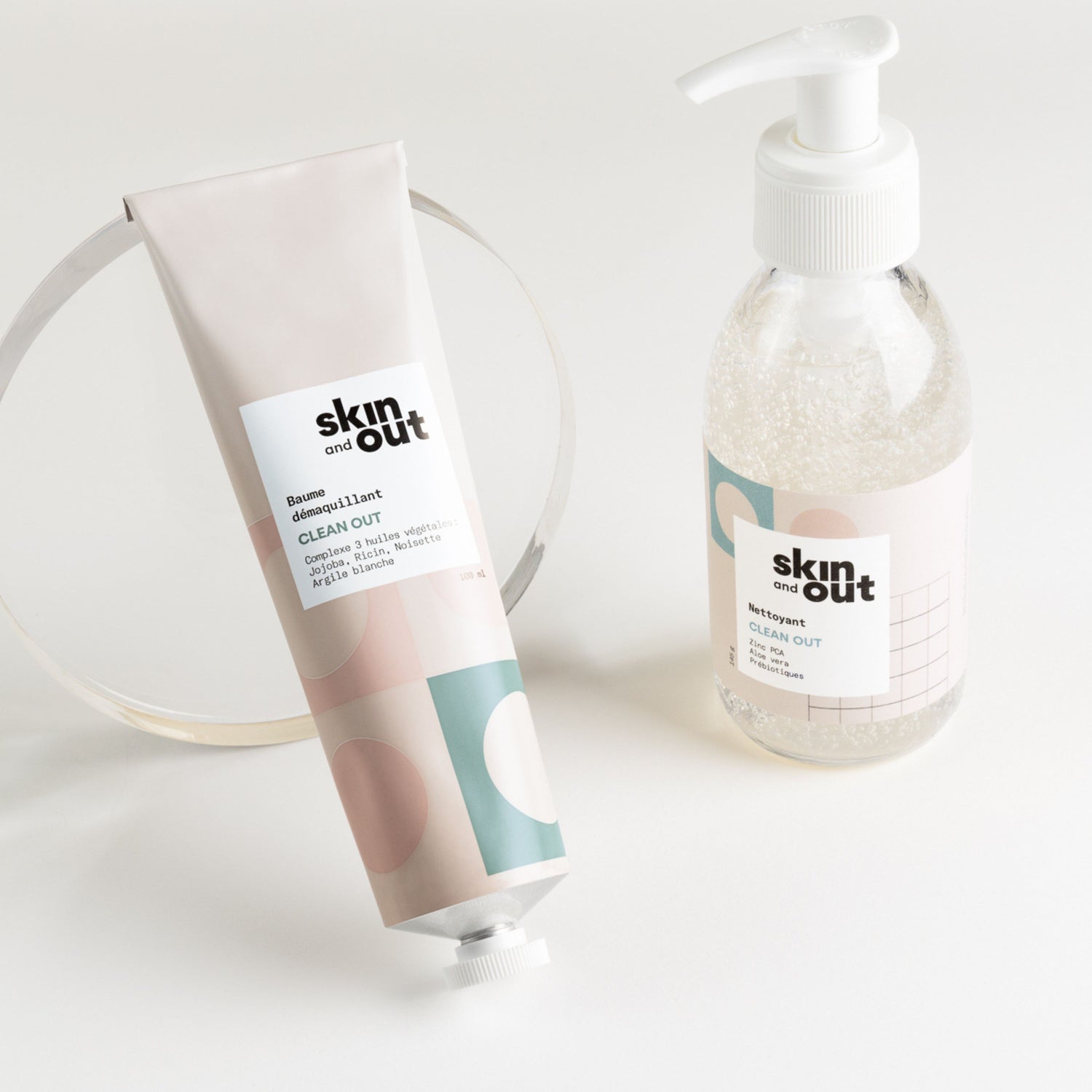 Double nettoyage peau acnéique