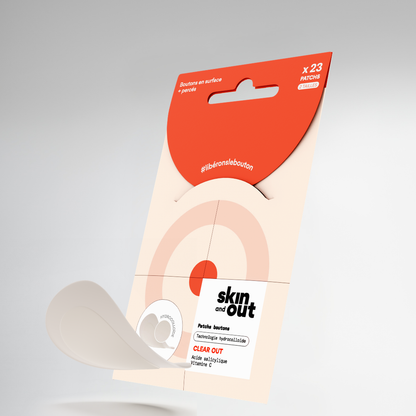 Clear OUT - Patchs boutons hydrocolloïde
