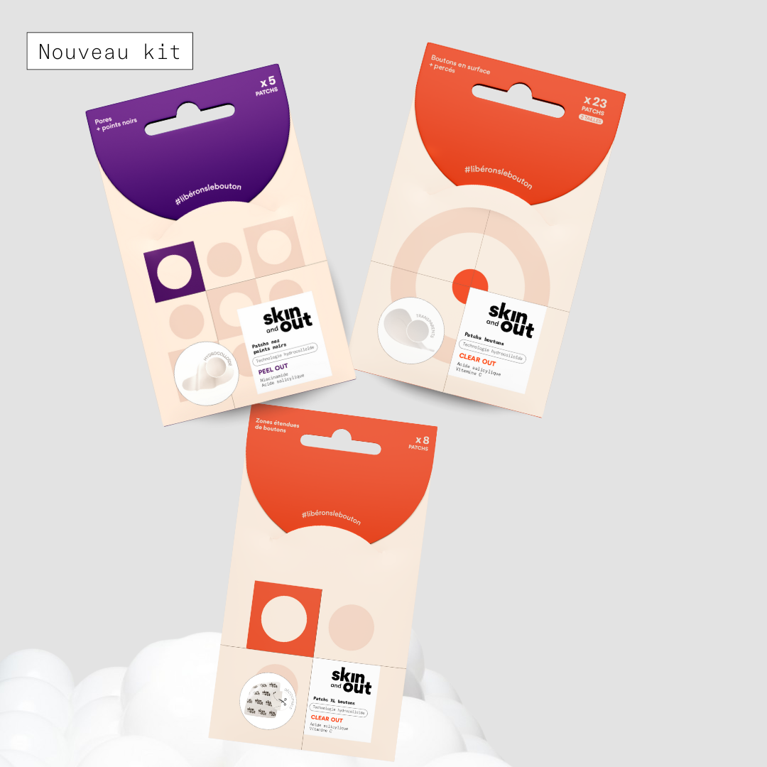 Kit trio Patchs boutons hydrocolloïde