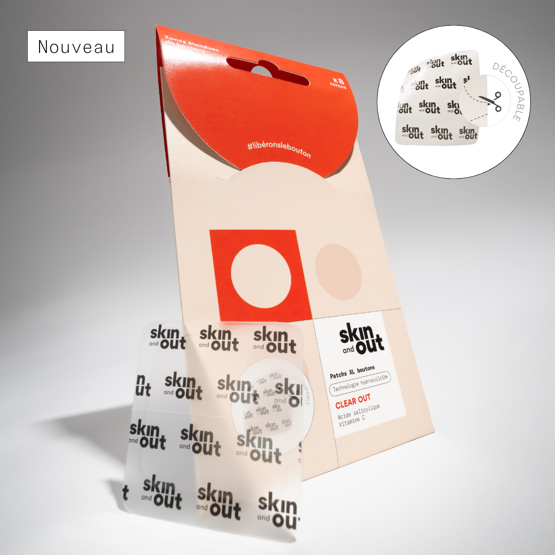 Clear OUT - Patchs XL boutons hydrocolloïde