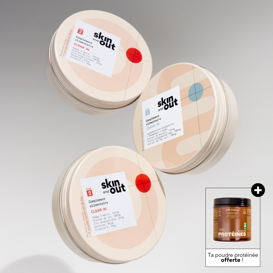 Routine IN - Cure 3 mois compléments alimentaires anti-acné