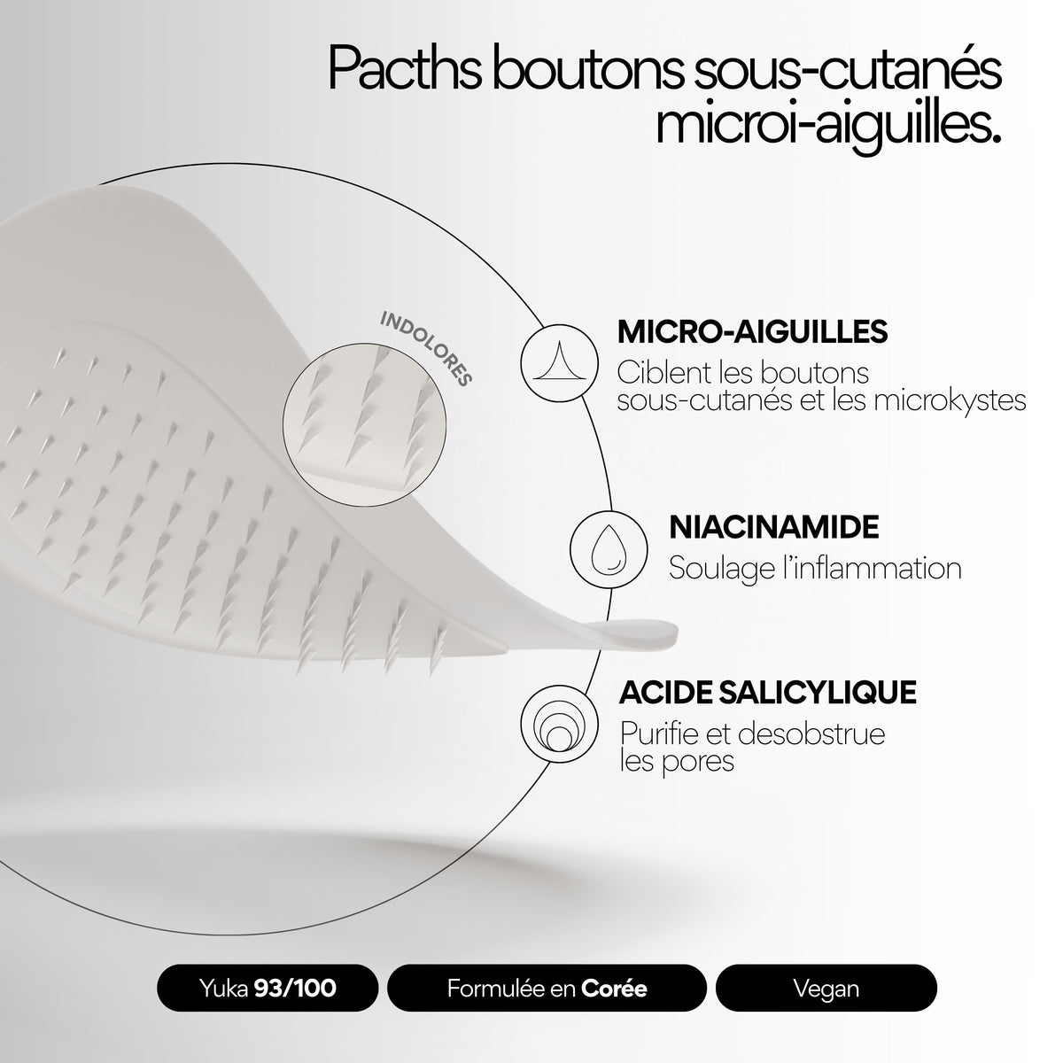 Clear OUT - Patchs boutons sous-cutanés micro-aiguilles x9