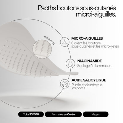 Clear OUT - Patchs boutons sous-cutanés micro-aiguilles x9