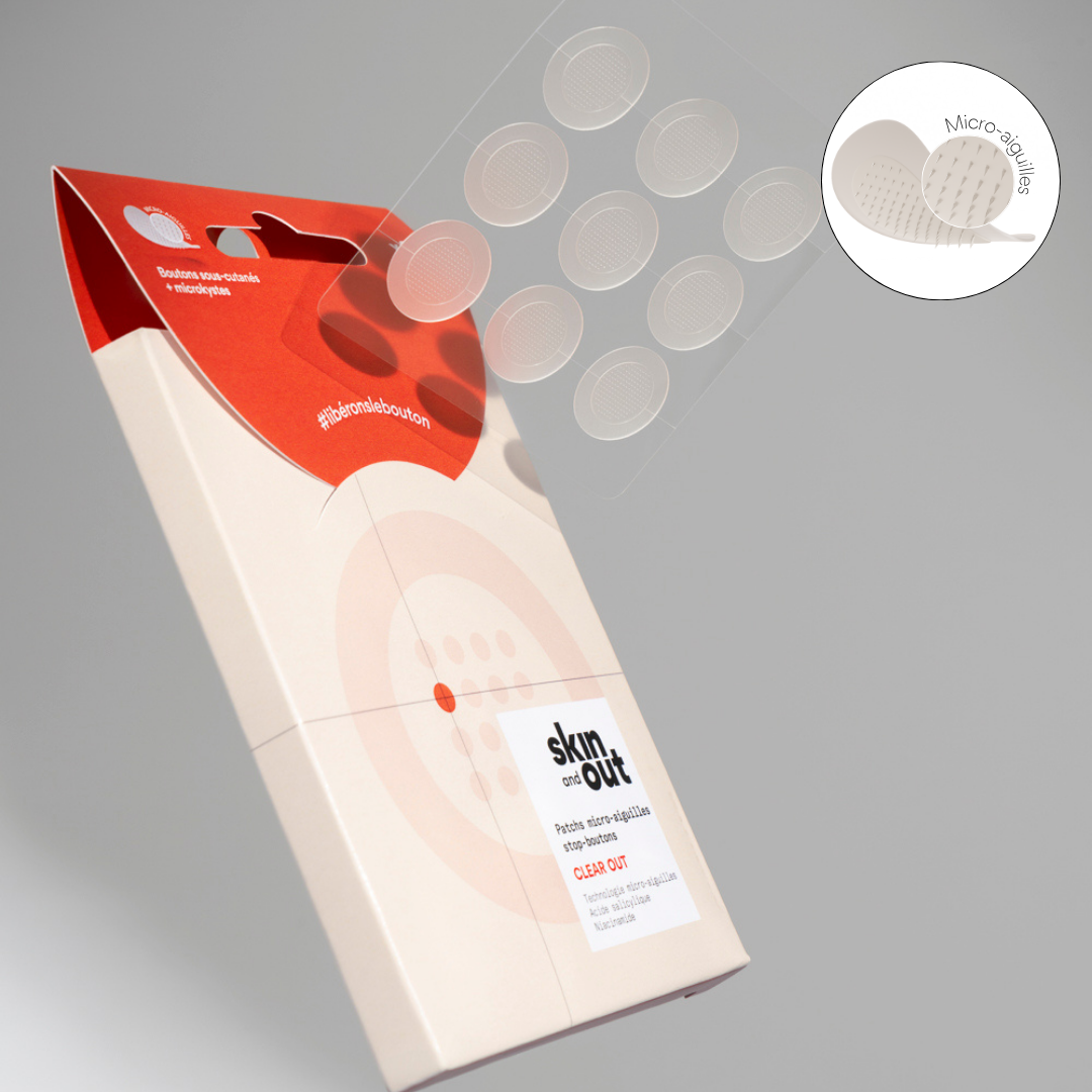 Clear OUT - Patchs boutons sous-cutanés micro-aiguilles
