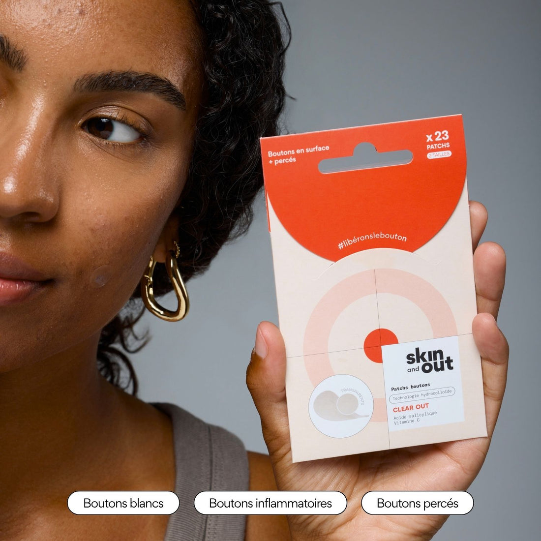 Patchs boutons hydrocolloïde x23 Clear OUT – Skin &amp; Out